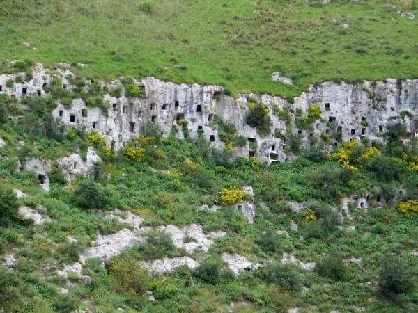 some of 5.000 caves excavated by early men. see here   www.pantalica.org