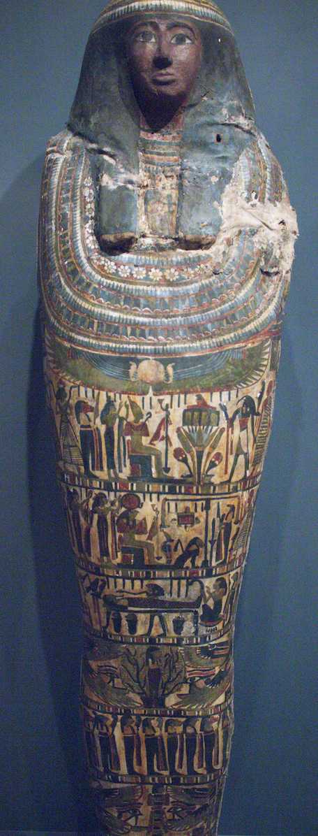 Cartonnage of Djedhor in the Detroit Institute of Art<br />(Image courtesy of Dr. Kea M. Johnston)