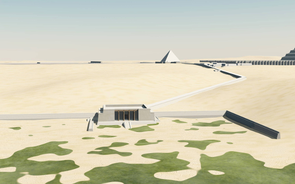 Virtual rendering of Saqqara. Image Courtesy of Dr. Elaine Sullivan